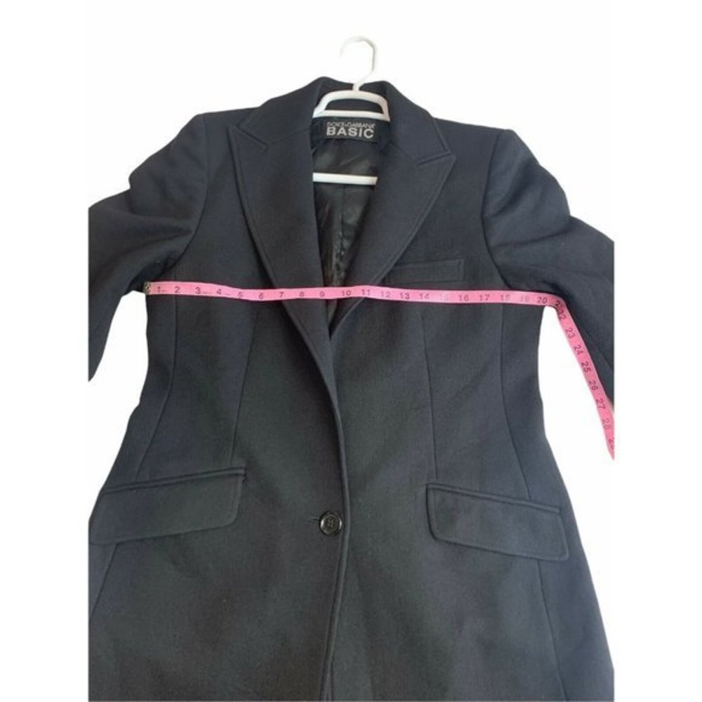Dolce & Gabbana Basic 46 Virgin Wool Single Breasted Trench Coat Made In Italy - Picture 3 of 11
